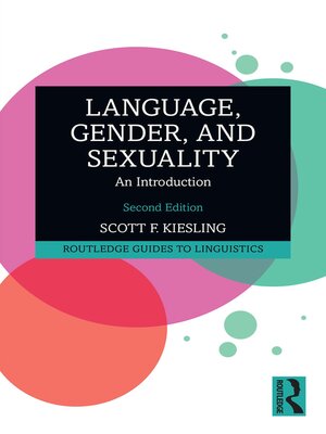 cover image of Language, Gender, and Sexuality